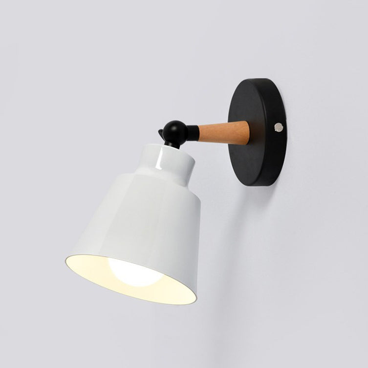 Contemporary Colorful Wall Light Simple Wooden Wall Light Sconce for Living Room
