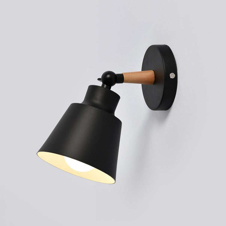 Contemporary Colorful Wall Light Simple Wooden Wall Light Sconce for Living Room
