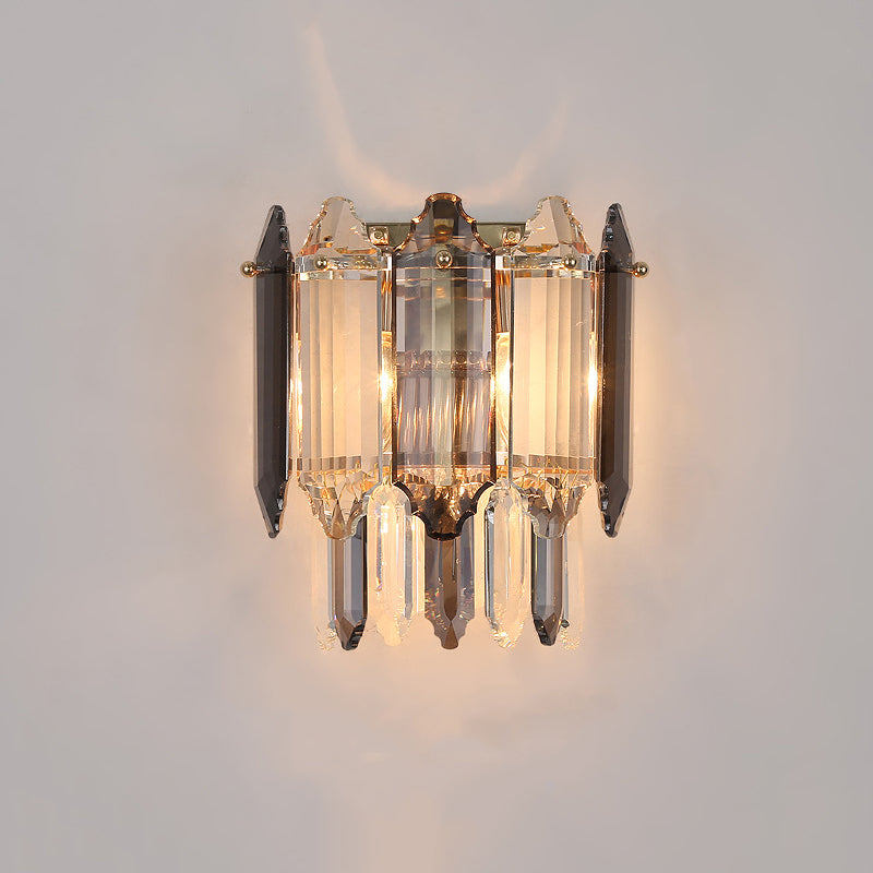 Unique Shape Wall Light Fixture Modern Crystal Wall Mounted Lighting for Living Room