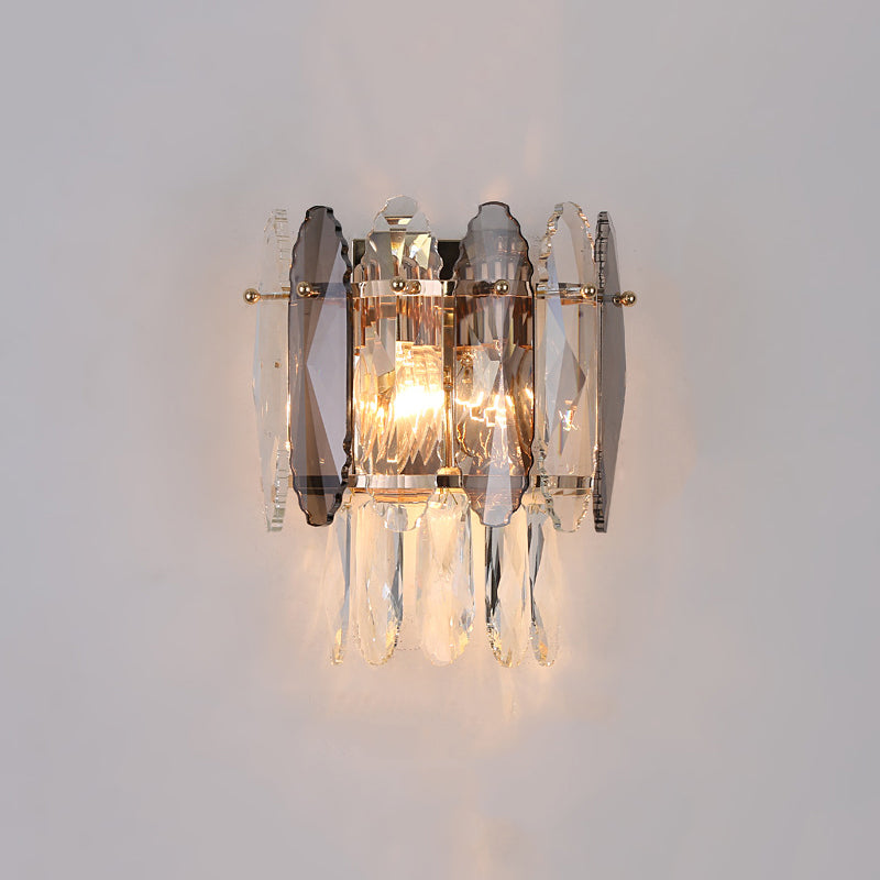 Unique Shape Wall Light Fixture Modern Crystal Wall Mounted Lighting for Living Room