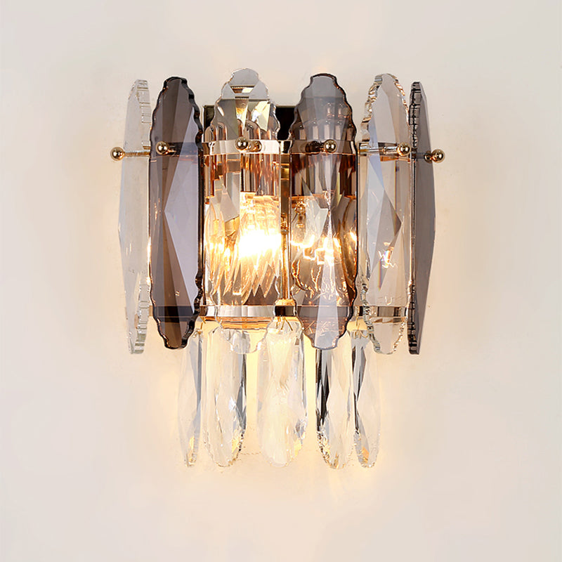 Unique Shape Wall Light Fixture Modern Crystal Wall Mounted Lighting for Living Room