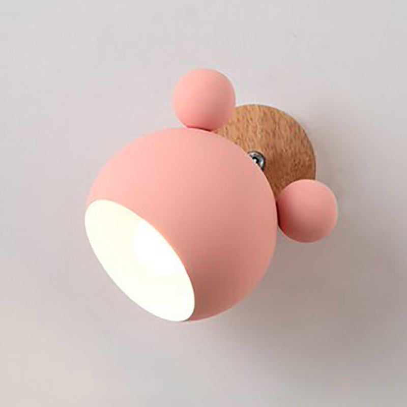 Contemporary Colorful Wall Light Creative Wooden Wall Light Sconce for Living Room