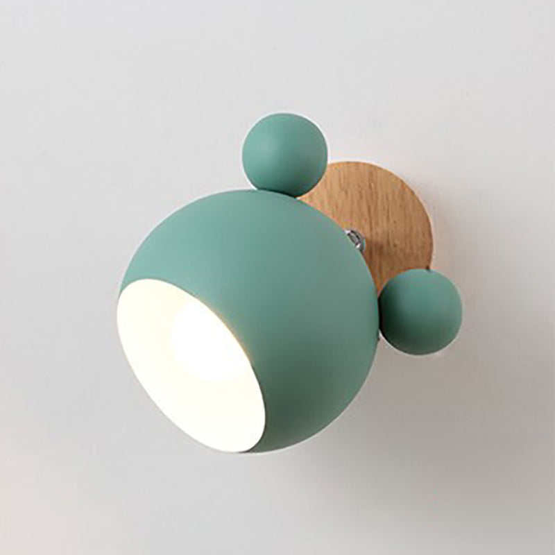 Contemporary Colorful Wall Light Creative Wooden Wall Light Sconce for Living Room