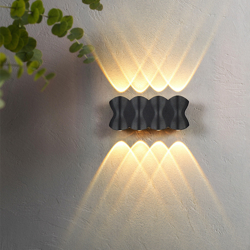 Dark Black Wall Flush Mount Aluminum LED Modernism Wall Light