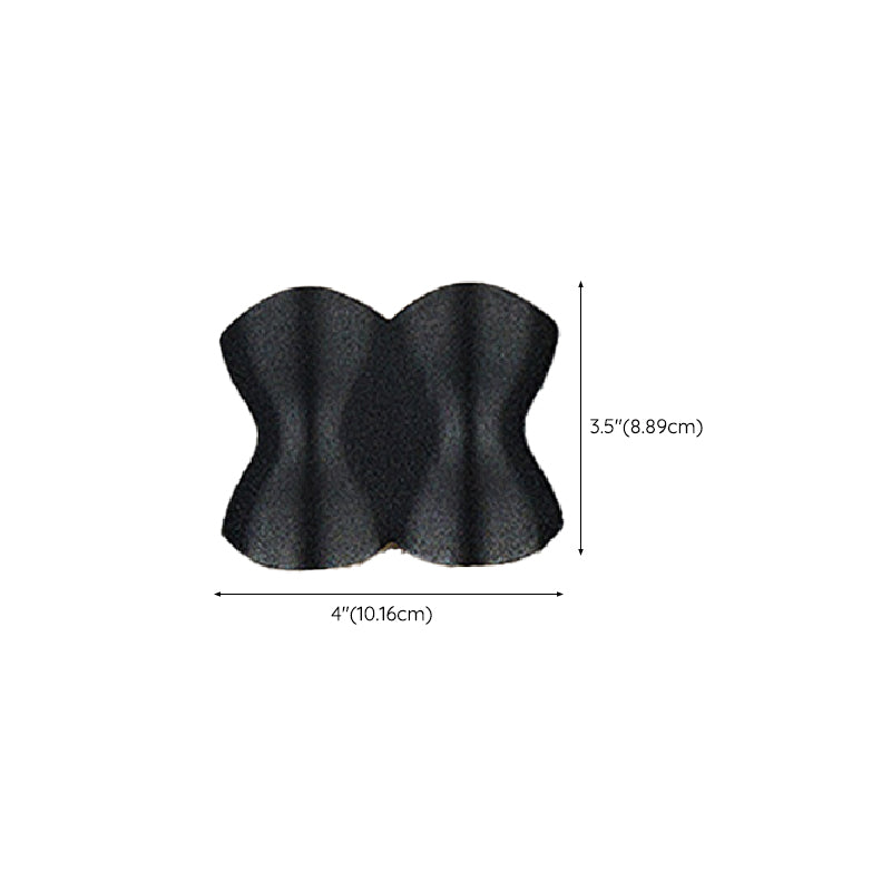 Dark Black Wall Flush Mount Aluminum LED Modernism Wall Light