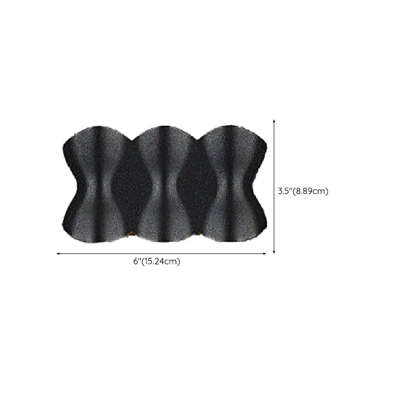 Dark Black Wall Flush Mount Aluminum LED Modernism Wall Light