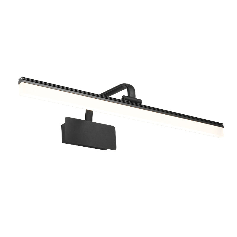 Nordic Style Iron Vanity Light Rectangle Shape Adjustable Vanity Lamp for Shower Room