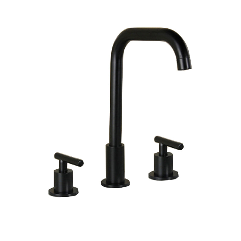 High-Arc Vanity Sink Faucet Light Luxury Vessel Faucet 3-hole Faucet