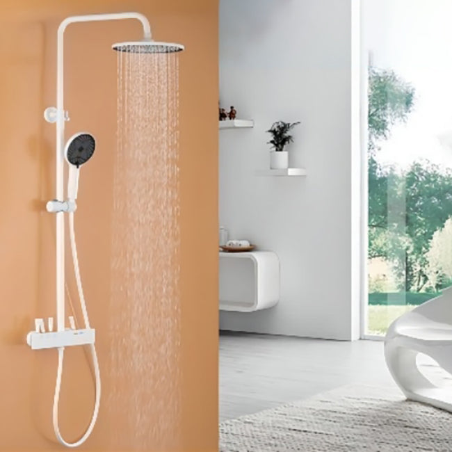 Modern Shower Trim Brass Slide Bar Included Adjustable Shower Head Shower System