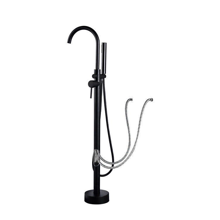 Floor Mounted Freestanding Tub Filler Metal Freestanding Tub Filler Trim with Spray Gun