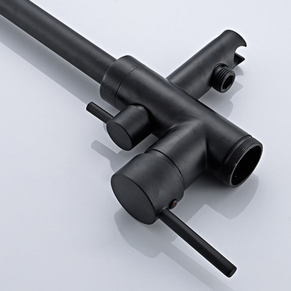 Floor Mounted Freestanding Tub Filler Metal Freestanding Tub Filler Trim with Spray Gun