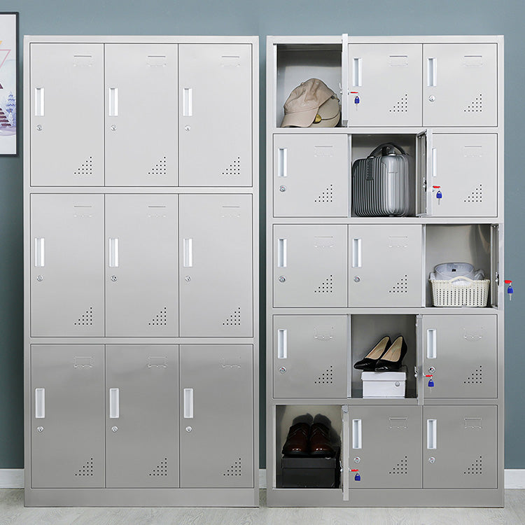 Metal Storage Cabinet for Bathroom Modern Cabinet with Hinged Doors