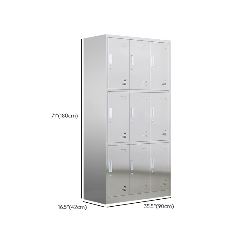 Metal Storage Cabinet for Bathroom Modern Cabinet with Hinged Doors