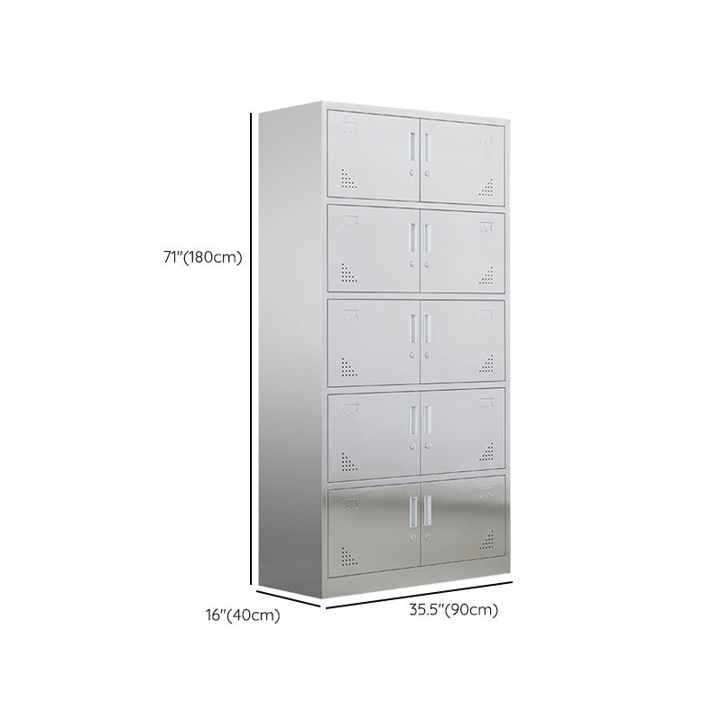 Metal Storage Cabinet for Bathroom Modern Cabinet with Hinged Doors