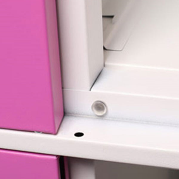 Matte Finish Steel Storage Cabinet with Hinged Doors Contemporary Non-Hanging Armoire