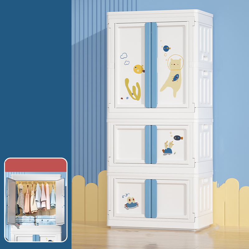Plastic Bedroom Storage Cabinet Contemporary Hinged Door Cabinet