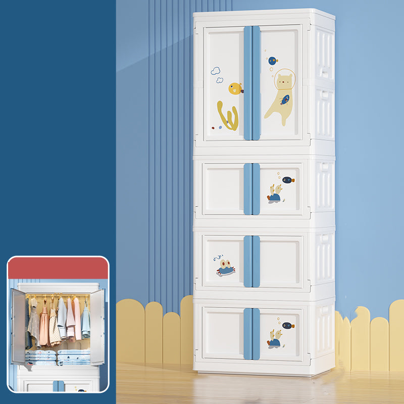 Plastic Bedroom Storage Cabinet Contemporary Hinged Door Cabinet