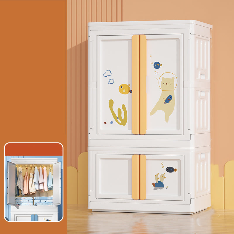 Plastic Bedroom Storage Cabinet Contemporary Hinged Door Cabinet