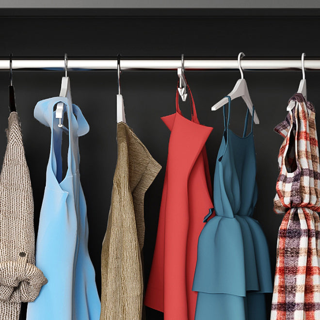 Engineered Wood Wardrobe Cabinet Contemporary Grey Wardrobe Armoire