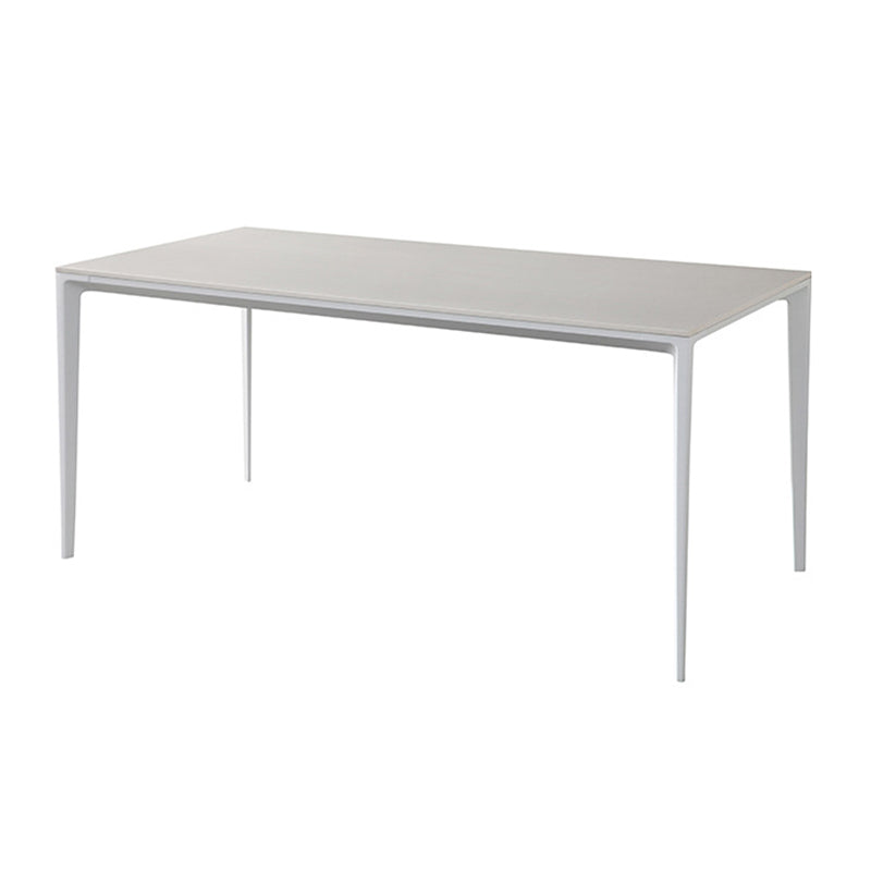 Modern Style Rectangle Table Set 1/2/4/5/6/7 Pieces Dining Set with Metal Legs