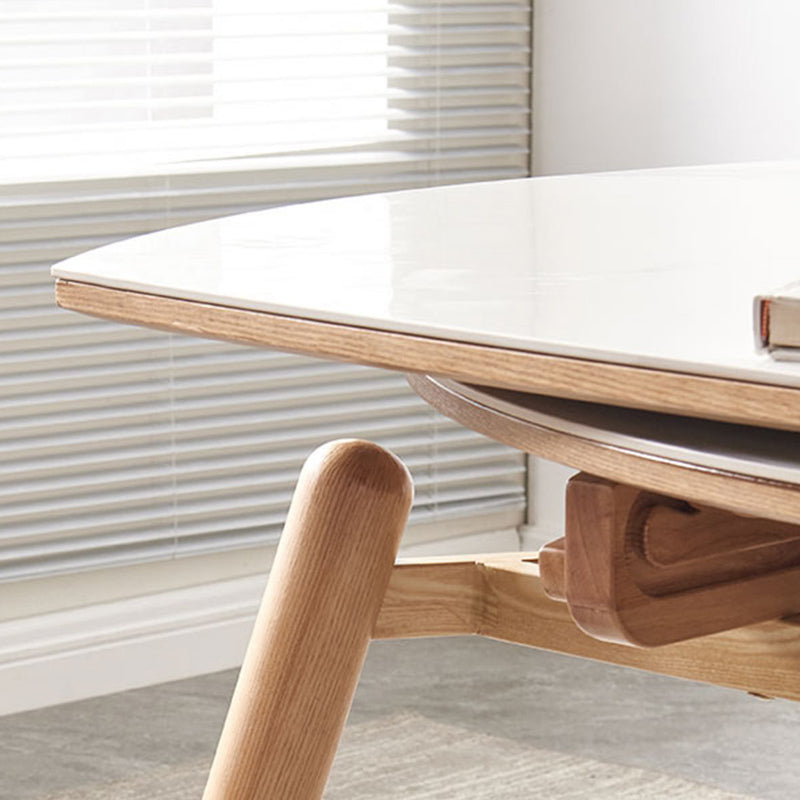 Modern 1/4/5/7 Pieces Furniture Stone Round Dining Table Set in White