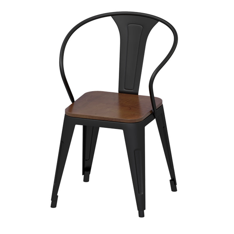 Round Dining Set 1/2/9 Pcs Solid Wood Dining Table with Metal Chairs