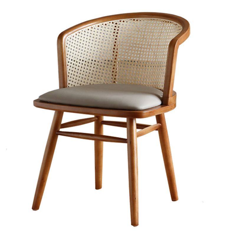 Rectangle Dining Set 1/4/5/6 Pcs  Ash Solid Wood and Rattan Dining Table and Chairs