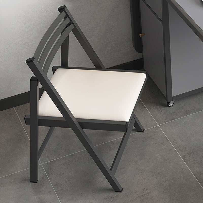 Rectangle Dining Table Set 1/4/5/7 Pcs Folding Table and Chairs with Metal Frame