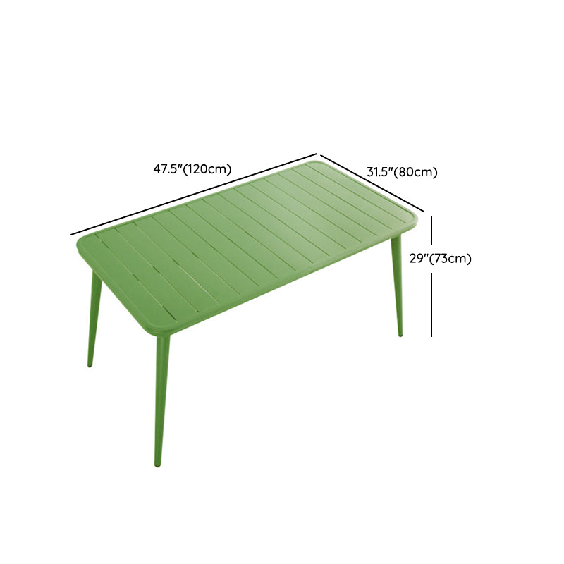 Modern Green Bistro Table Set 1/5/7 Pcs Metal Bistro Set for Small Places