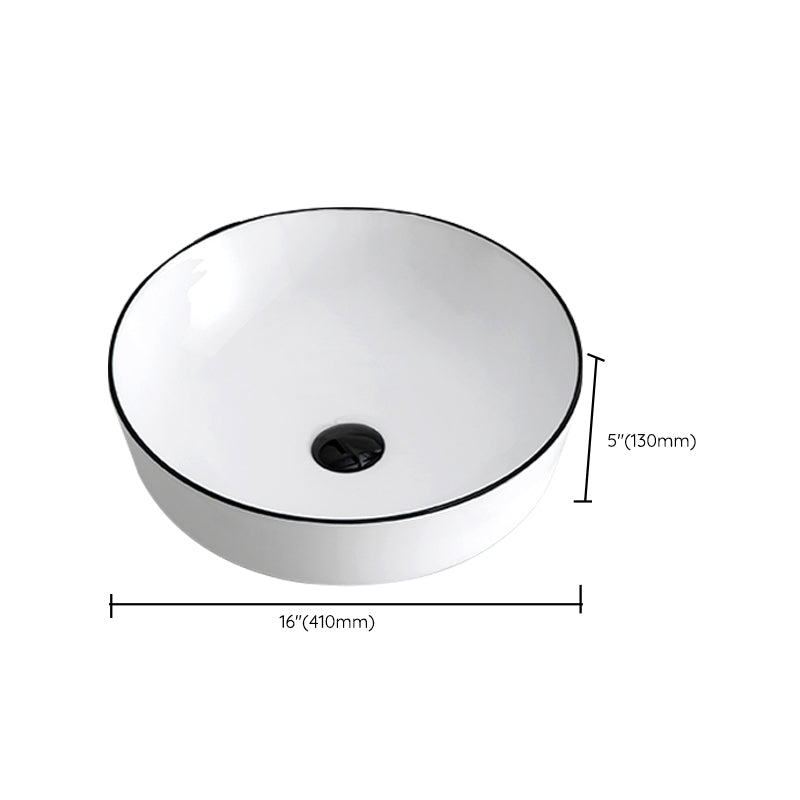 Modern Trough Bathroom Sink Round Trough Bathroom Sink with Basin