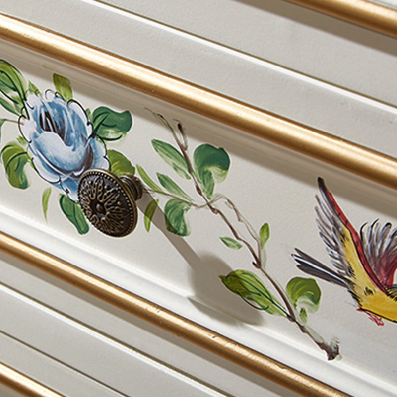 Horizontal Storage Chest Dresser Traditional Dresser with Drawers