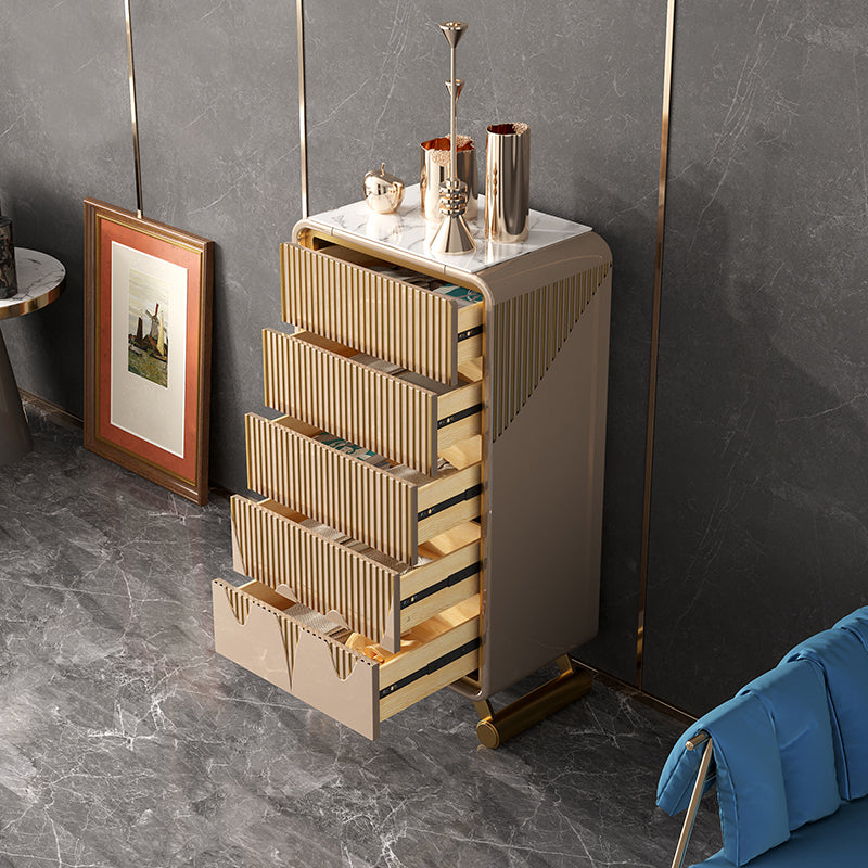 15.6-inch W Classic Glam Storage Chest Stone Storage Chest Dresser