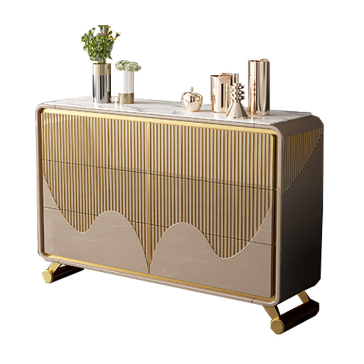 15.6-inch W Classic Glam Storage Chest Stone Storage Chest Dresser