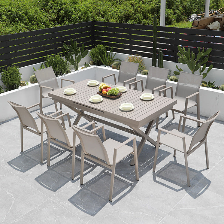 Modern Dining Armchair Set of 2/4/6/8 Metal Patio Dining Chair