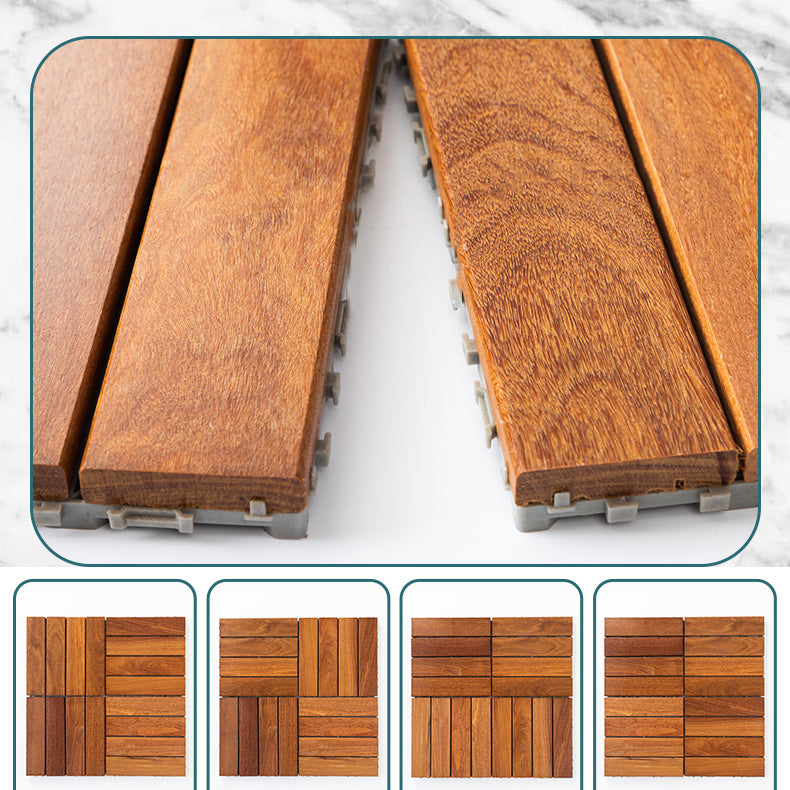 Interlocking Deck Tiles Wood Deck Flooring Tiles for Outdoor Patio