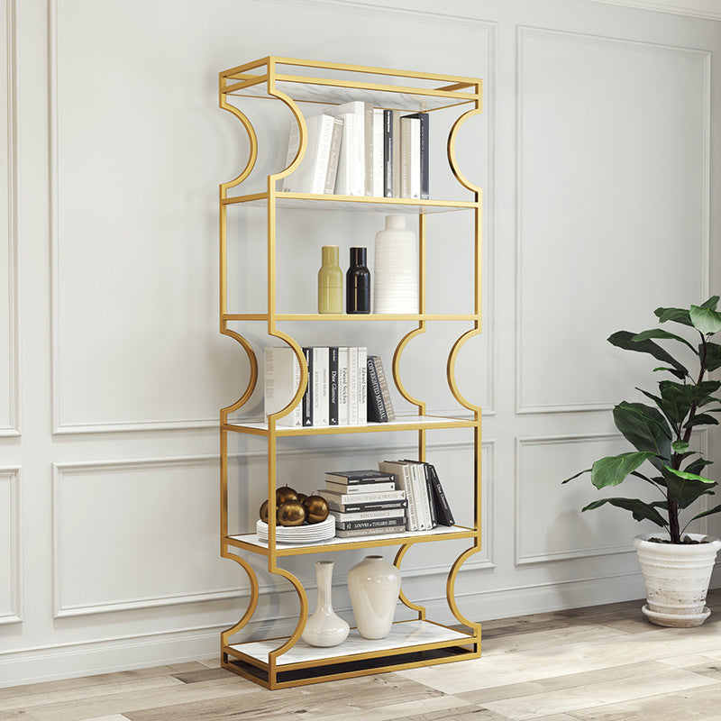 Urban Shelf Bookcase Metal Vertical Bookshelf for Study Room