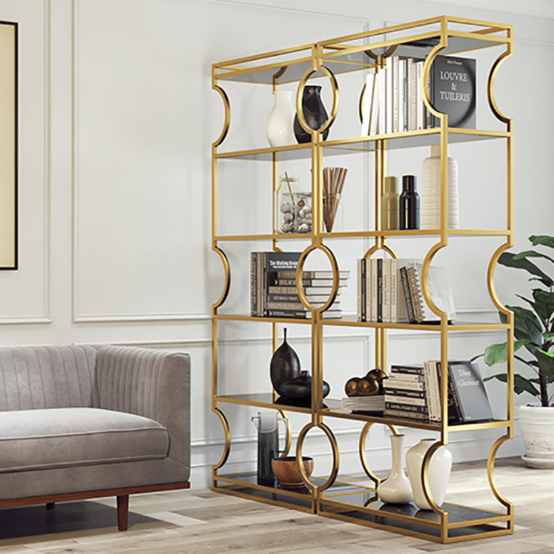 Urban Shelf Bookcase Metal Vertical Bookshelf for Study Room