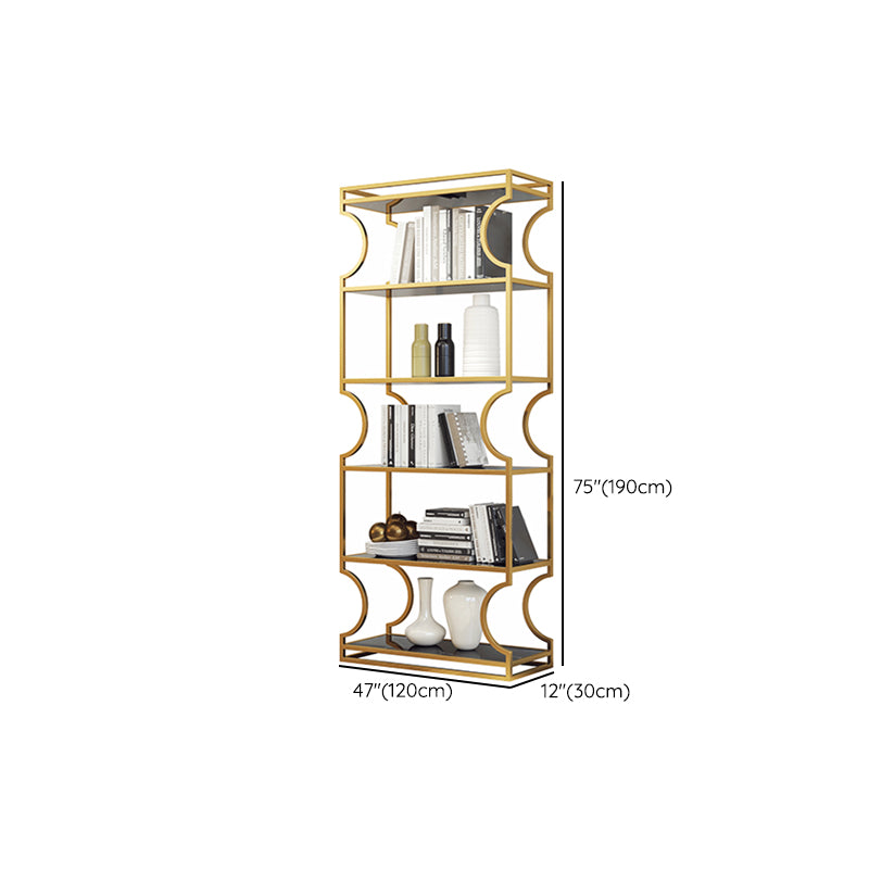 Urban Shelf Bookcase Metal Vertical Bookshelf for Study Room