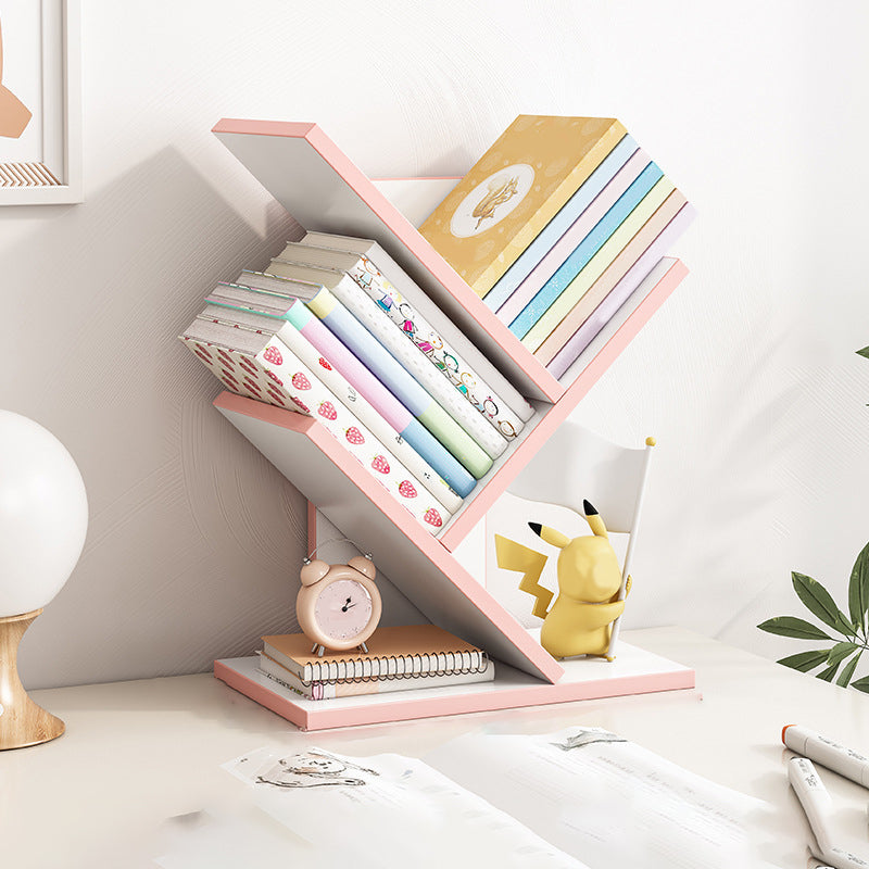 Modern Bookshelf Open Back Engineered Wood Bookcase for Study Room