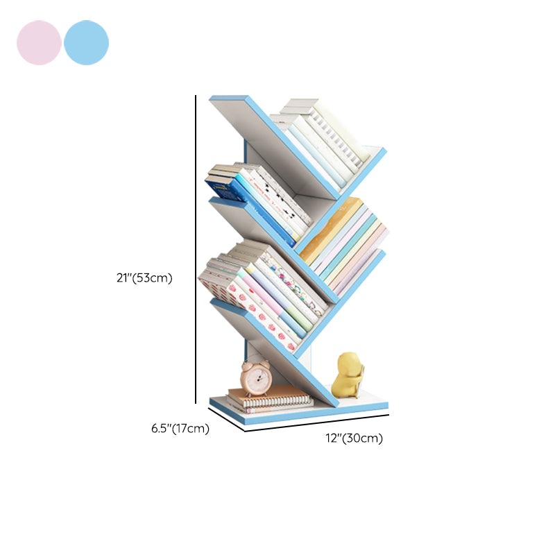 Modern Bookshelf Open Back Engineered Wood Bookcase for Study Room