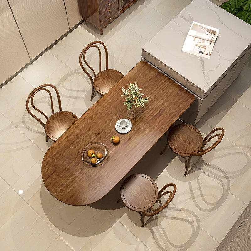 Free Form Solid Wood Dining Table Contemporary Dining Table for Dining Room