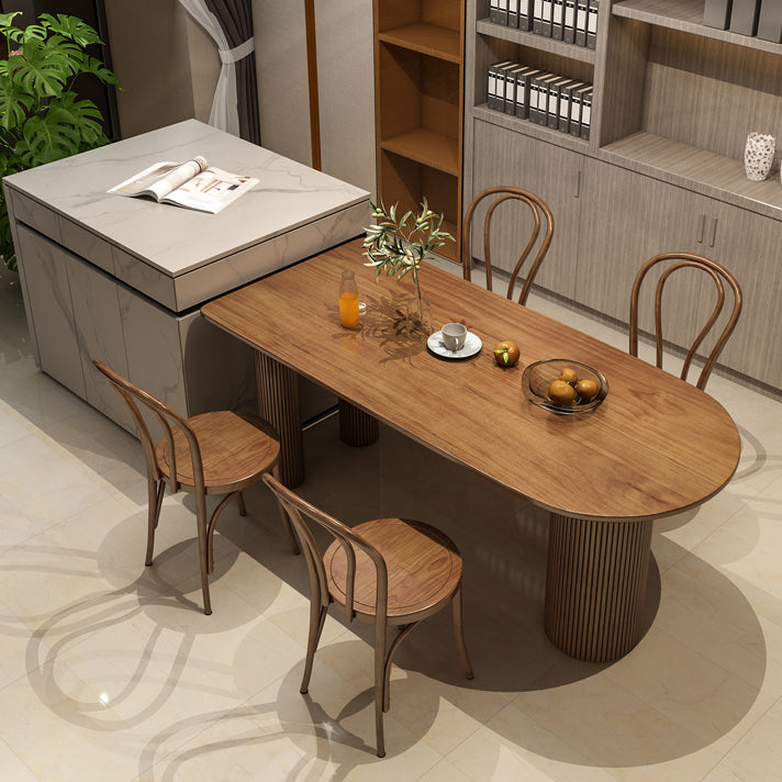 Free Form Solid Wood Dining Table Contemporary Dining Table for Dining Room