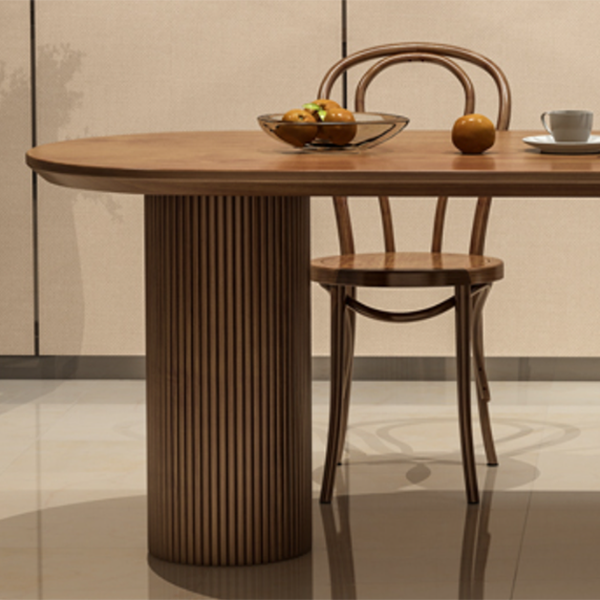 Free Form Solid Wood Dining Table Contemporary Dining Table for Dining Room