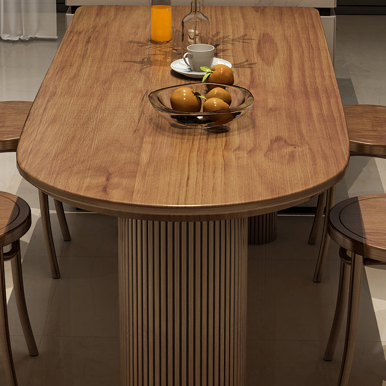 Free Form Solid Wood Dining Table Contemporary Dining Table for Dining Room