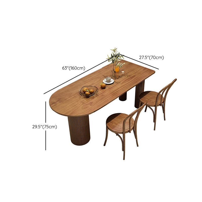 Free Form Solid Wood Dining Table Contemporary Dining Table for Dining Room