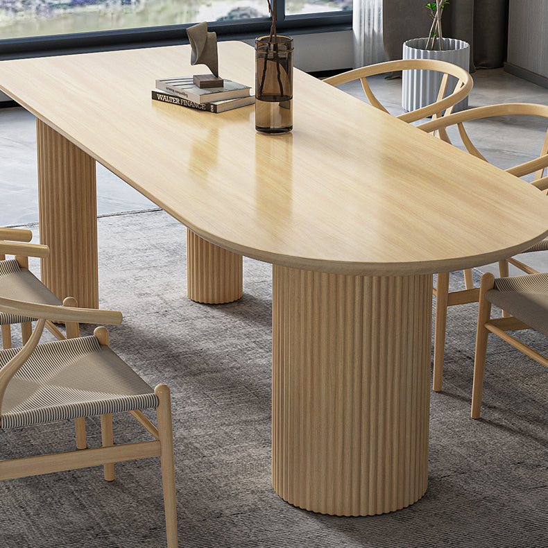Contemporary Free Form Dining Table Solid Wood Dining Table for Dining Room