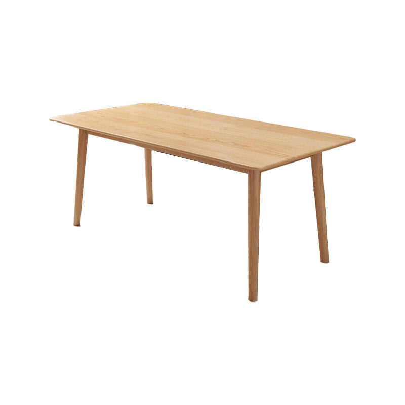 Luxury  Rectangle Dining Table Solid Wood Dining Table with 4 Legs