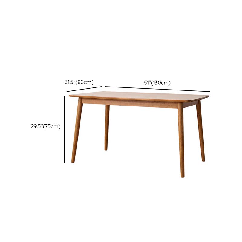 Industrial 4 Legs Dining Table Pine Wood Table for Dining Room