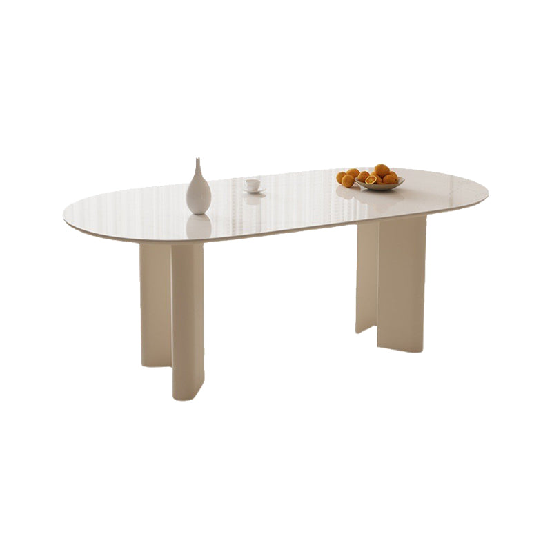 Modern Stone Dining Table with 4 Legs Dining Table for Dining Room