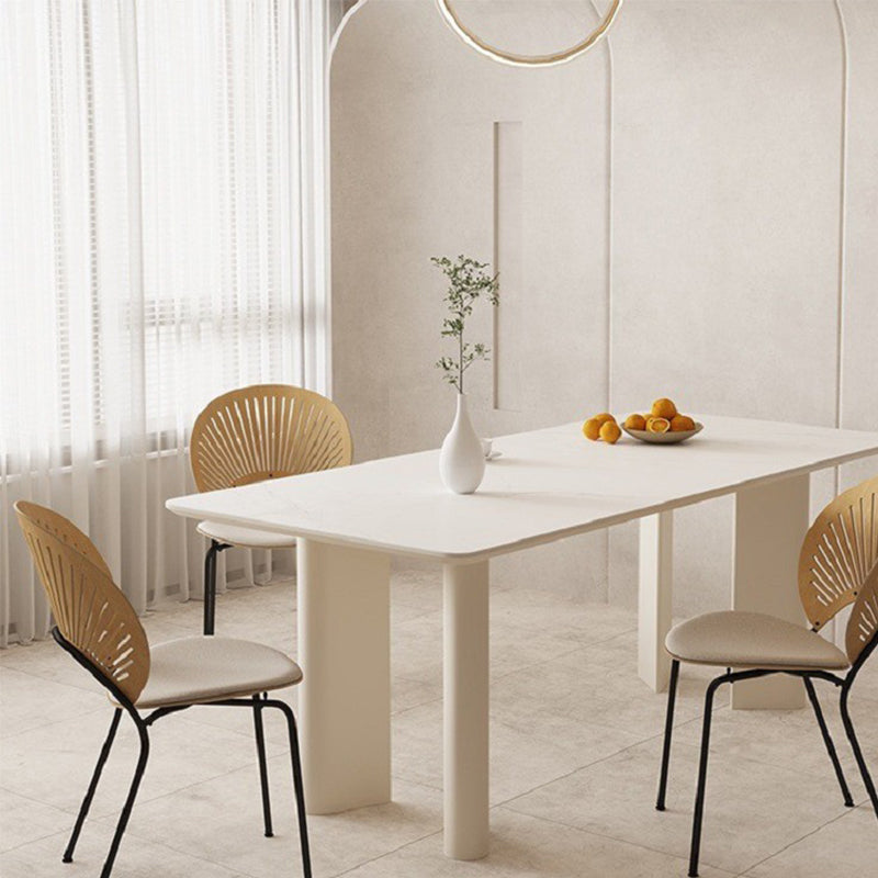 Modern Stone Dining Table with 4 Legs Dining Table for Dining Room